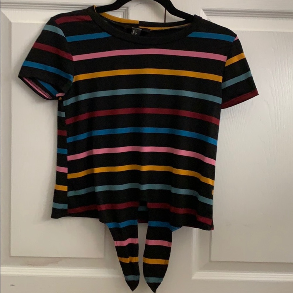 Fun striped crop top